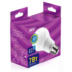 Лампа светодиодная Rev E27 2700К 7 Вт 560 Лм 180-240 В груша A60 матовая - фото 2