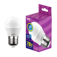 Лампа светодиодная Rev Ritter E27 2700К 7 Вт 560 Лм 180-240 В шар G45 матовая - фото 7