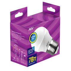 Лампа светодиодная Rev Ritter E27 2700К 7 Вт 560 Лм 180-240 В шар G45 матовая - фото 4