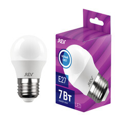 Лампа светодиодная Rev Ritter E27 4000К 7 Вт 560 Лм 220 В шар G45 матовая - фото 7
