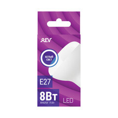 Лампа светодиодная Rev Ritter E27 4000К 8 Вт 640 Лм 180-240 В рефлектор R63 матовая - фото 4