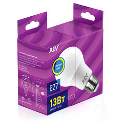 Лампа светодиодная Rev Ritter E27 2700К 13 Вт 1040 Лм 180-240 В груша A60 матовая - фото 5