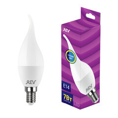 Лампа светодиодная Rev E14 2700К 7 Вт 180-240 В свеча на ветру матовая - фото 7