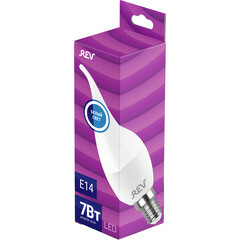 Лампа светодиодная Rev E14 4000К 7 Вт 220 В свеча на ветру матовая - фото 2