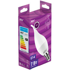 Лампа светодиодная Rev E14 4000К 7 Вт 220 В свеча на ветру матовая - фото 3