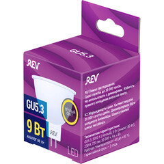 Лампа светодиодная Rev Ritter GU5.3 3000К 9 Вт 720 Лм 180-240 В рефлектор MR16 прозрачная - фото 2