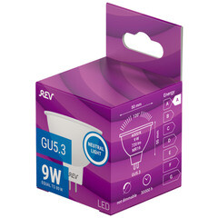 Лампа светодиодная Rev Ritter GU5.3 4000К 9 Вт 720 Лм 180-240 В рефлектор MR16 прозрачная - фото 7