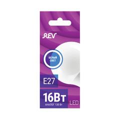 Лампа светодиодная Rev Ritter E27 4000К 16 Вт 1280 Лм 180-240 В груша A60 матовая - фото 4