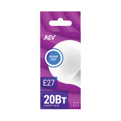 Лампа светодиодная Rev Ritter E27 4000К 20 Вт 1600 Лм 180-240 В груша A60 матовая - фото 4