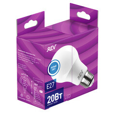 Лампа светодиодная Rev Ritter E27 4000К 20 Вт 1600 Лм 180-240 В груша A60 матовая - фото 2