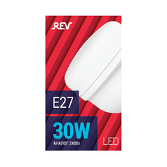 Лампа светодиодная Rev E27 6500К 30 Вт 2400 Лм 180-240 В цилиндр T100 матовая - фото 5