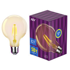 Лампа светодиодная филаментная Rev E27 2700К 5 Вт 515 Лм 220 В шар G95 прозрачная - фото 7