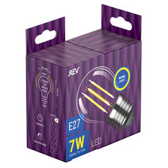 Лампа светодиодная филаментная Rev Ritter E27 2700К 7 Вт 1200 Лм 220 В шар G45 прозрачная - фото 3