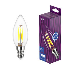 Лампа светодиодная филаментная Rev Ritter E14 4000К 7 Вт 730 Лм 220 В свеча прозрачная - фото 8