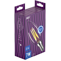 Лампа светодиодная филаментная Rev Ritter E14 4000К 7 Вт 730 Лм 220 В свеча прозрачная - фото 3