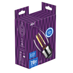 Лампа светодиодная филаментная Rev E27 4000К 7 Вт 730 Лм 220 В свеча С37 прозрачная - фото 3