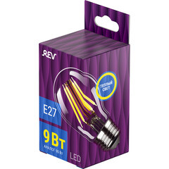 Лампа светодиодная филаментная Rev Ritter E27 2700К 9 Вт 545 Лм 220 В груша A60 прозрачная - фото 6