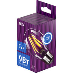 Лампа светодиодная филаментная Rev Ritter E27 4000К 9 Вт 900 Лм 220 В груша A60 прозрачная - фото 5