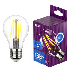 Лампа светодиодная филаментная Rev Ritter E27 4000К 13 Вт 1260 Лм 220 В груша A60 прозрачная - фото 8