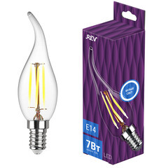 Лампа светодиодная филаментная Rev Ritter E14 4000К 7 Вт 730 Лм 220 В свеча на ветру прозрачная - фото 3