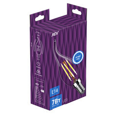 Лампа светодиодная филаментная Rev Ritter E14 4000К 7 Вт 730 Лм 220 В свеча на ветру прозрачная - фото 4