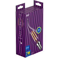 Лампа светодиодная филаментная Rev Ritter E14 7 Вт 695 Лм 180-230 В свеча на ветру прозрачная - фото 4