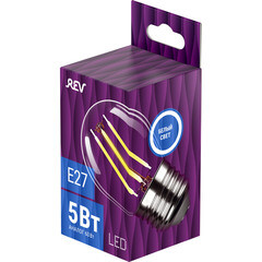 Лампа светодиодная филаментная Rev E27 4000К 5 Вт 545 Лм 180-230 В шар прозрачная - фото 5
