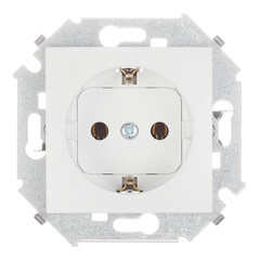 Изображение товара Розетка Simon 15 встраиваемая белая (1591432-030)