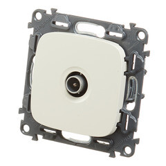 Розетка телевизионная Legrand Valena Allure встраиваемая слоновая кость (753851) - фото 4