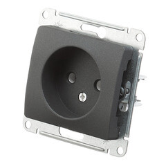 Розетка Systeme Electric Glossa встраиваемая антрацит (GSL000741) - фото 4