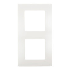 Рамка Legrand Etika двухместная белая (672502)