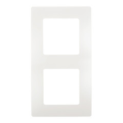 Рамка Legrand Etika двухместная белая (672502)