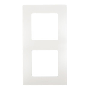 Рамка Legrand Etika двухместная белая (672502)
