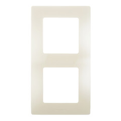 Рамка Legrand Etika двухместная слоновая кость (672512) - фото 1