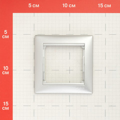 Рамка Legrand Valena одноместная алюминий (694330) - фото 2