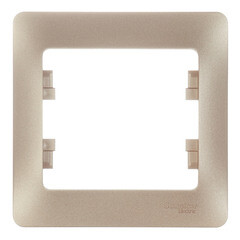 Рамка Systeme Electric Glossa oдноместная титан (GSL000401) - фото 1