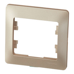 Рамка Systeme Electric Glossa oдноместная титан (GSL000401) - фото 2