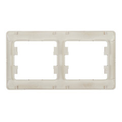 Рамка Systeme Electric Glossa двухместная титан (GSL000402) - фото 3