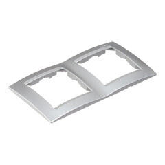 Рамка Simon 15 двухместная алюминий (1500620-033) - фото 4