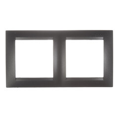 Рамка Simon 15 двухместная графит (1500620-038) - фото 1