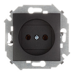 Изображение товара Розетка Simon 15 встраиваемая графит (1591431-038)