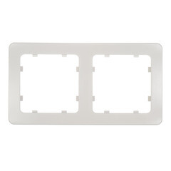 Изображение товара Рамка Hegel Master двухместная белая (Р402)