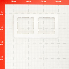 Рамка Hegel Master двухместная белая (Р402) - фото 2