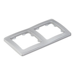 Рамка Hegel Master двухместная серебро (Р402-06) - фото 4