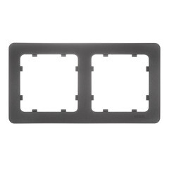 Рамка Hegel Master двухместная черная (Р402-08) - фото 1