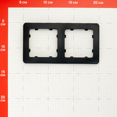 Рамка Hegel Master двухместная черная (Р402-08) - фото 2