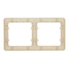 Рамка Hegel Master двухместная слоновая кость (Р402-01) - фото 3