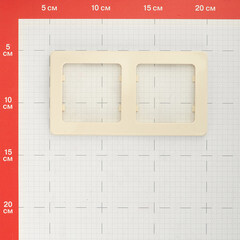 Рамка Hegel Master двухместная слоновая кость (Р402-01) - фото 2