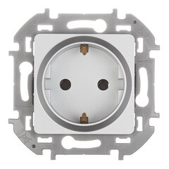 Изображение товара Розетка Legrand Inspiria встраиваемая алюминий (673722)