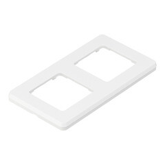 Рамка Legrand Inspiria двухместная белая (673940) - фото 4